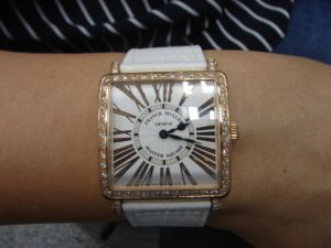 台中流當品拍賣 流當手錶拍賣 Franck Muller 法蘭克穆勒 6002 QZ D 18K玫瑰金 女錶 9成5新