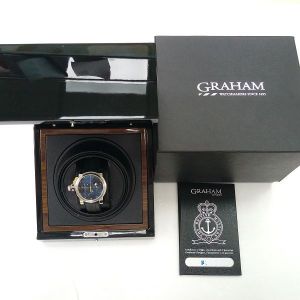 台中流當手錶拍賣 原裝 GRAHAM 格林漢 TRIGGER 計時 自動男錶 9成5新 盒單齊 喜歡價可議 ZR484